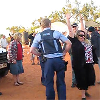 Passionate protectors of our country, being arrested