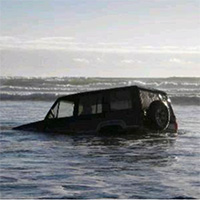 Broome Tides - car under water